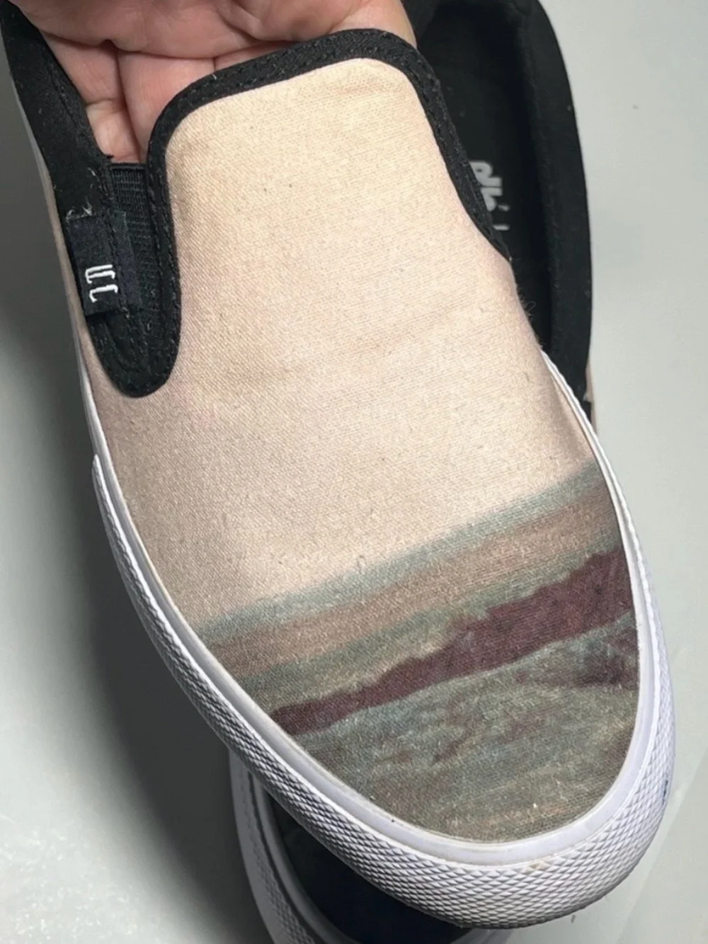 Star Wars x DC 9 Manual Slip-on Shoes Mandalorian Collection Skate Canvas Tan
